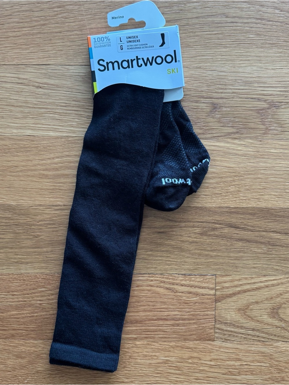 Smartwool Ski Ultra Light Cushion Socks Merino Wool Unisex Size Large L New